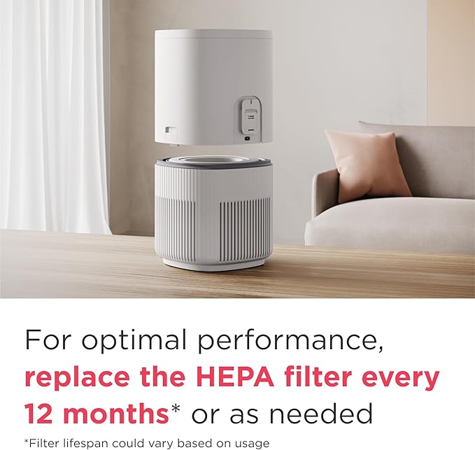 Frigidaire PureA300 HEPA Air Purifier with Wi-Fi for Small Bedrooms, Covers up to 850 Sq. Ft., 3-Stage Filtration, Energy Star Certification, Air Quality Monitoring, Smart Mode, Ultra Quiet, White