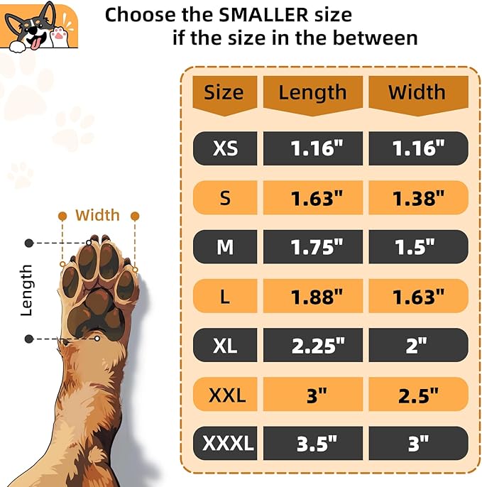 Anti-Slip Dog Paw Protector Pads for Senior Dogs, Dog Paw Adhesive Pads on Hardwood Floor,Senior Pets Essentials with Strong Traction,Puppy Grippers,12 Sets 48 pc S