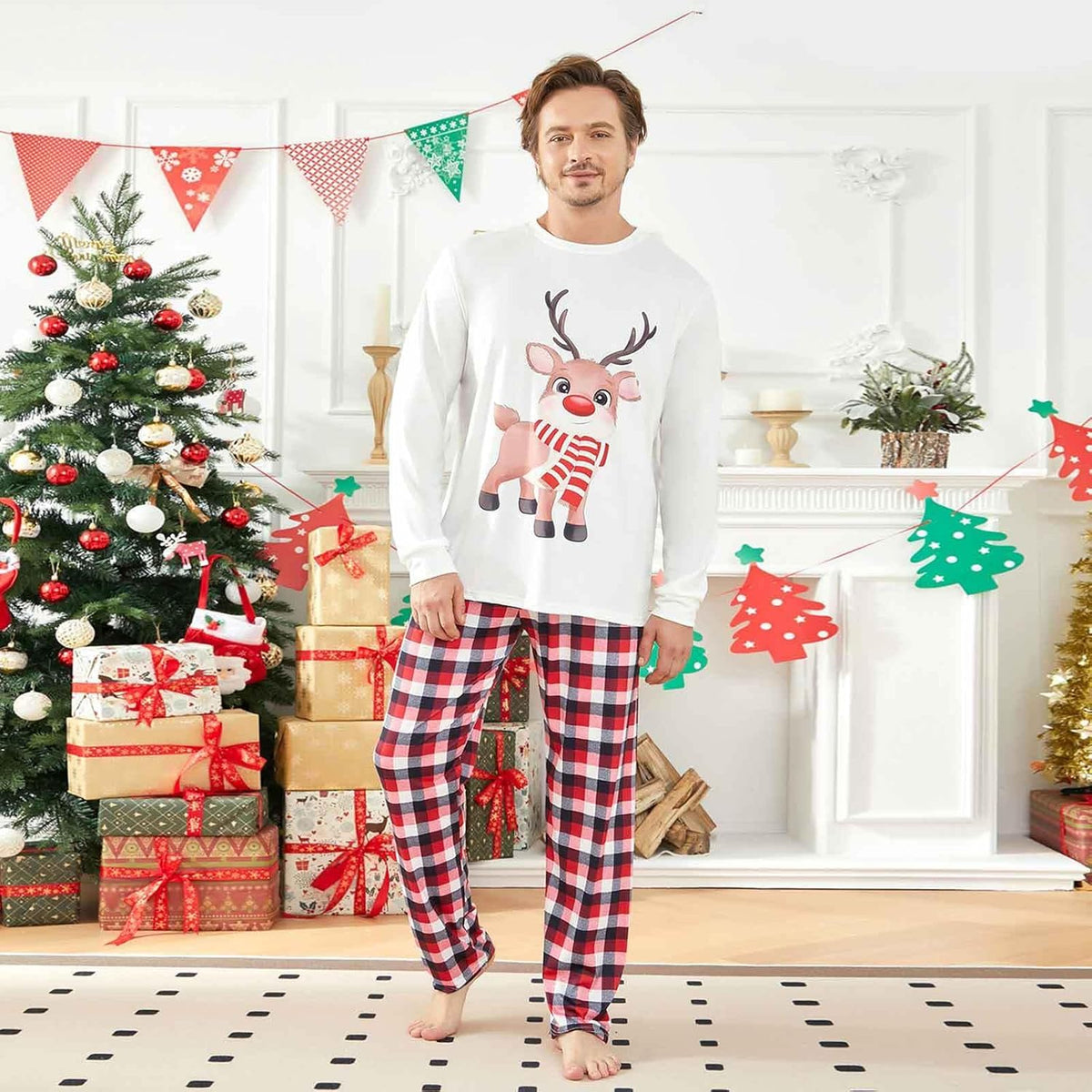 Matching Family Christmas Pajamas Set - Xmas Sleepwear PJs