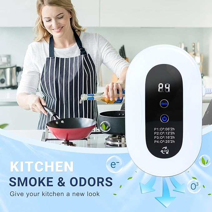 Home Air Purifier for 99% Strong Odor Pets Pooph Cat Litter Deodorizer Plug in Ionizers Air Freshener for Pets Litter Box Bathroom Kitchen Toilet Shoe Cabinet(1)