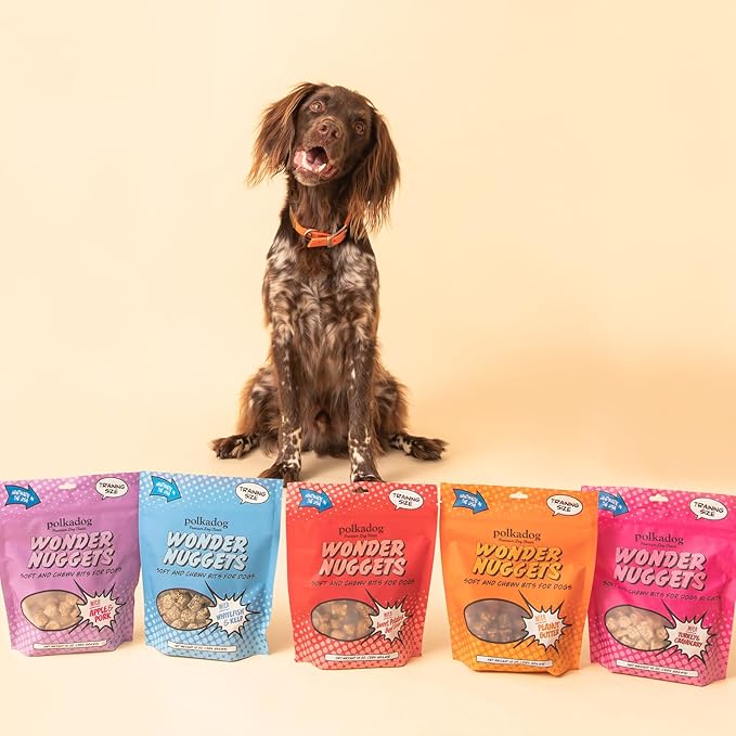 Polkadog Wonder Nuggets – Soft & Chewy Dog Treats with Turkey & Cranberry – Healthy, Limited Ingredient Training Treats for All Dog Breeds and Ages – Natural, Made in USA – 10 oz