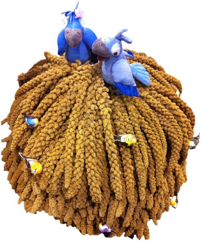 Nemeth Farms Worlds Freshest GMO-Free, Sun Dried Spray Millet No Stems Only Edible - Tops-Original Bird Treat and Supplement for Pet Birds Parakeets, Cockatiels, Lovebirds and Finches - 5lbs