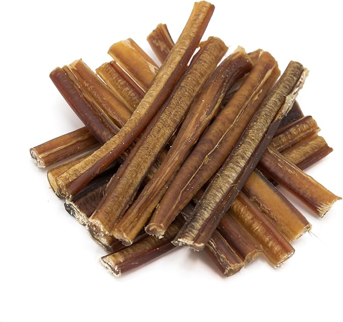 Best Bully Sticks 6 Inch Bully Sticks for Dogs - 50 Count (Pack of 1) - Natural, Easily Digestible, 100% Grass-Fed Beef, Grain and Rawhide Free