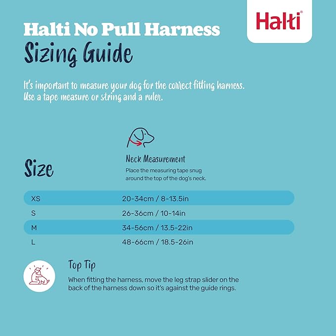 Halti No Pull Harness - Stop Your Dog Pulling on The Leash. Adjustable, Lightweight and Easy to Use. Reflective Dog Training Harness for Small Dogs (Size S, Cobalt Blue)