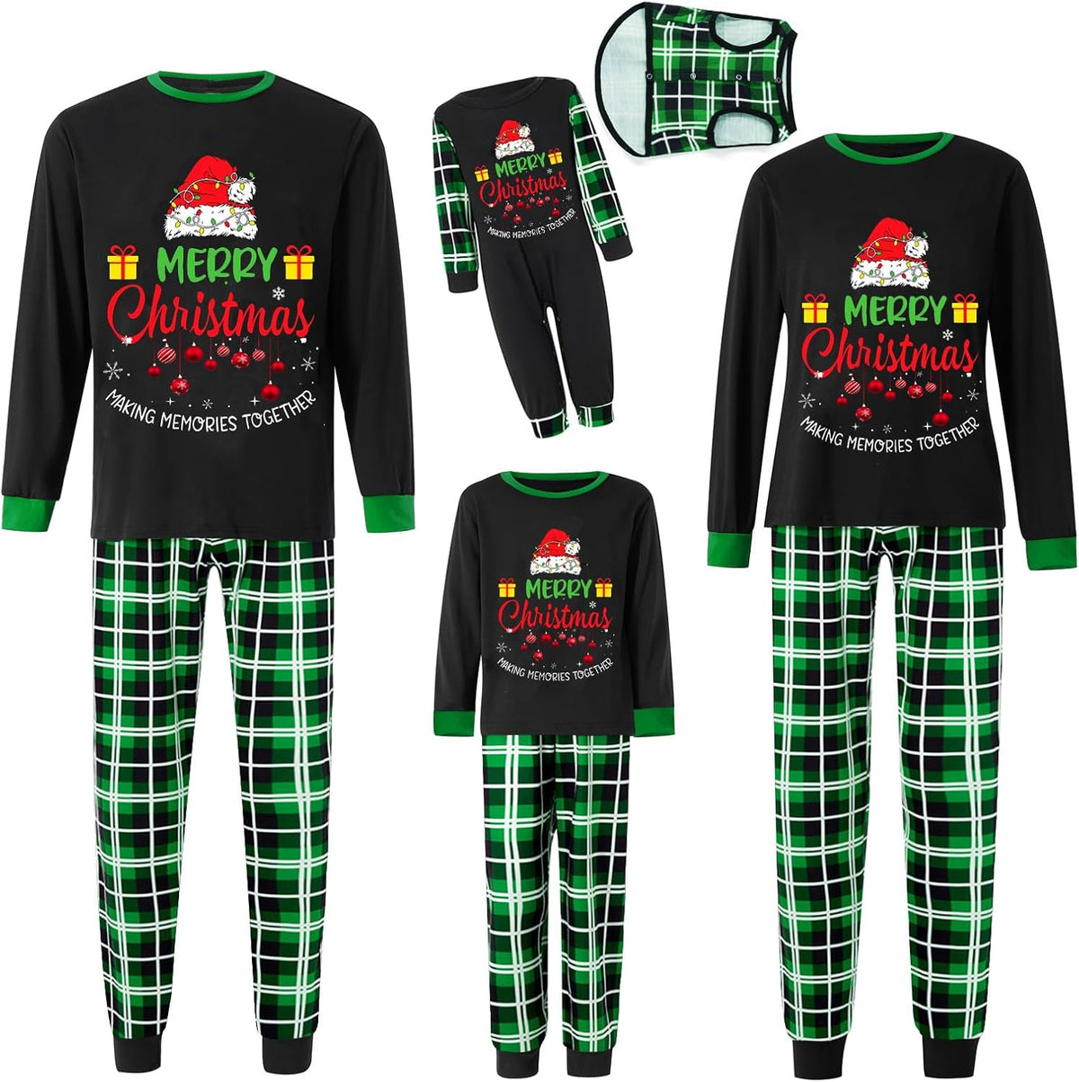 Matching Family Christmas Pajamas Set - Xmas Sleepwear PJs