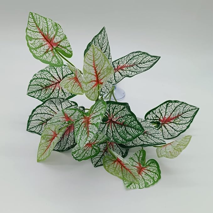 Reptile Plants for Bearded Dragon Tank Accessories, Terrarium Plant Artificial Decor for Snake Cage, Fake Plant for Leopard Gecko Habitat, Lizard Chameleon Ball Pythons (Group BPN)