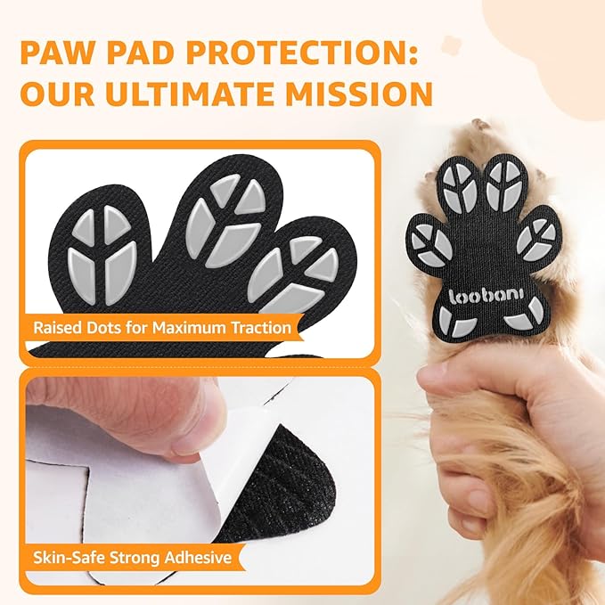 Paw Pads for Dogs Traction for Senior Dogs - Non Slip Sticky Dog Paw Protector Pads, Anti-Slip Adhesive Dog Paw Grip Pads Covers for Slippery Hardwood Floors to Prevent Slipping While Running Walking