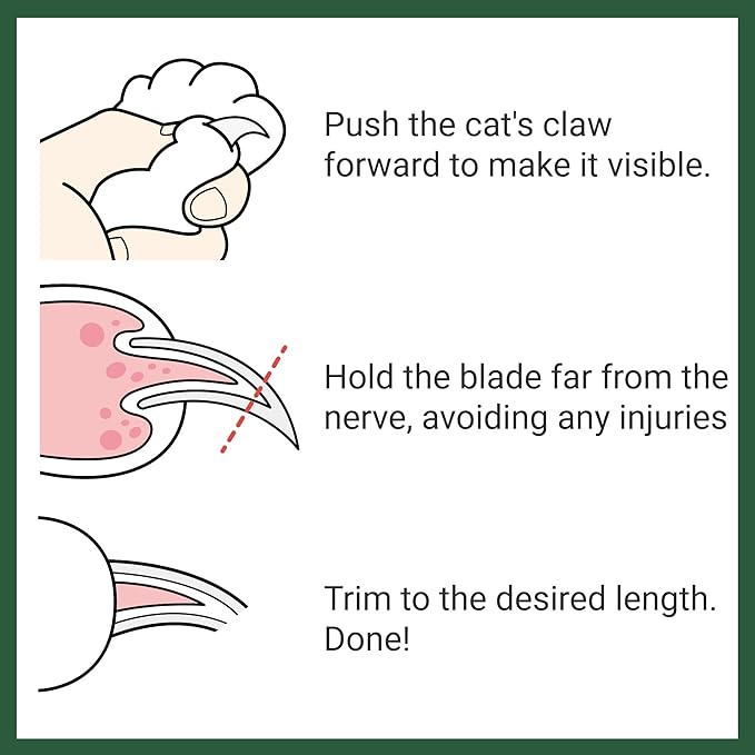Cat Nail Clipper - Extra Sharp & Thin Blades for Indoor Cats, Small Dogs and Any Small Pets - Expertly Crafted in Korea
