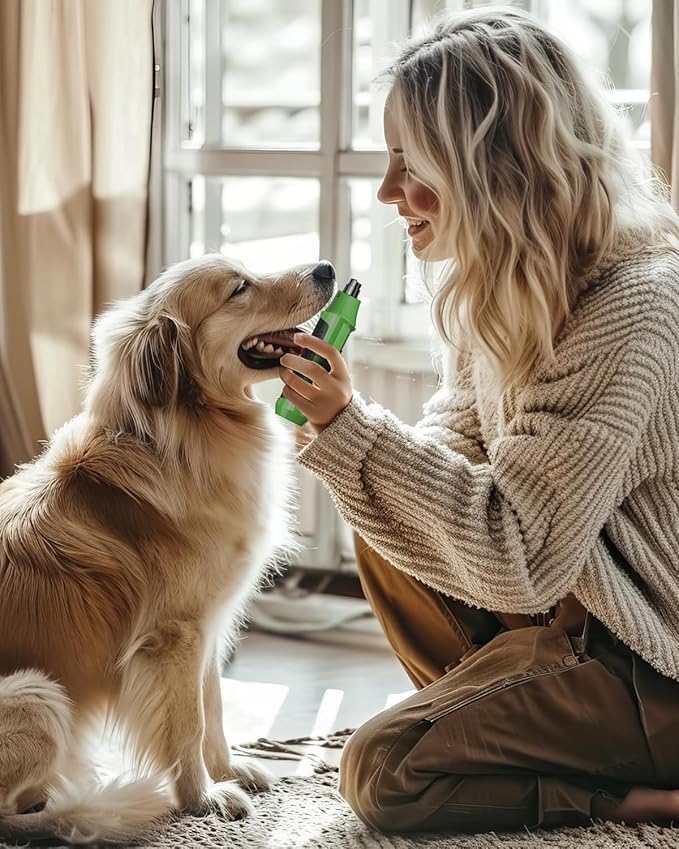 YABIFE 7-Speed Pet Nail Grinder with Light – Heavy Duty, Whisper Quiet Nail Trimmer for Dogs, Cats, Birds & Small Animals – Single-Handed Operation