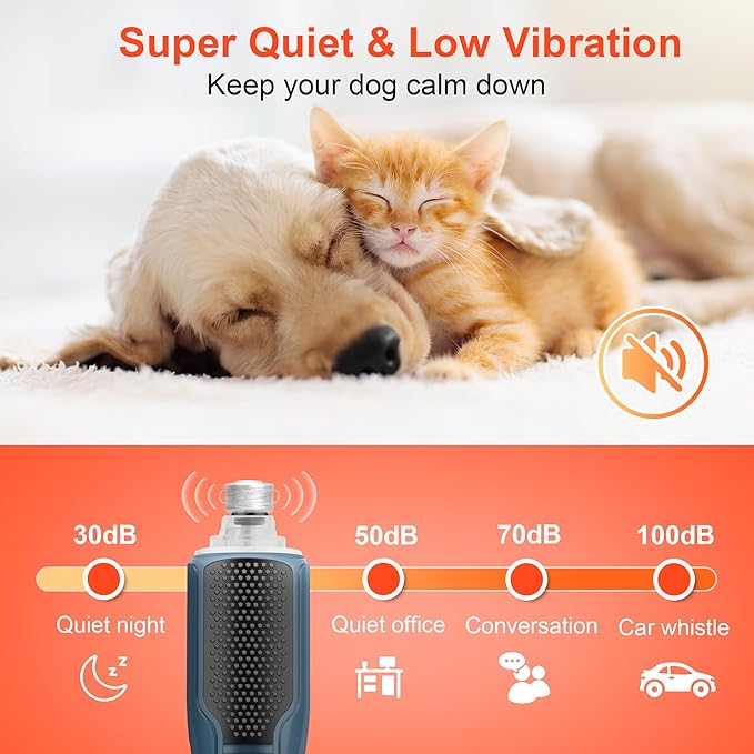 Dog Nail Grinder 7-Speed & 360° LED Light, Professional Pet Nail Grinder for Dogs and Cats, Electric Dog Nail Trimmer Painless Paws Grooming & Smoothing Tool for Large Medium Small Dogs Cats Pets