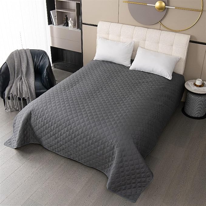 GIBZ Waterproof Dog Bed Cover Anti Slip Pet Furniture Protector Blanket Washable Thick Quilted Mat, Khaki, 76.2x177.8cm