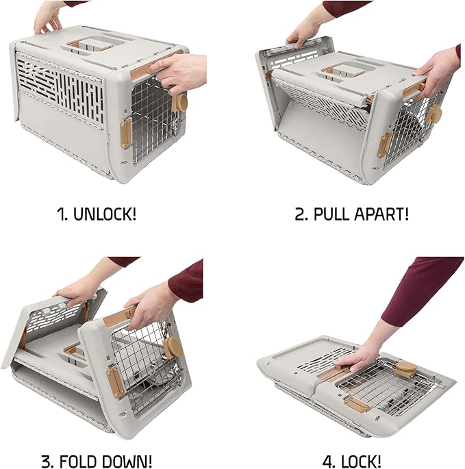 Sport Pet Small Collapsible Pet Kennel, 24.5" L x 16.5" W x 16" H, Varies