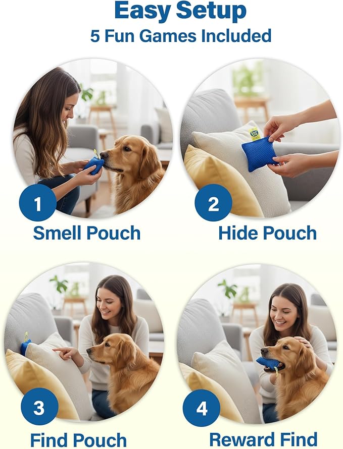 Race&Herd Original Dog Scent Training Kit, Scent Work Training Kit for Dogs - Nosework for Dog Mental Stimulation Agility Training Equipment for Dogs, Brain Games Smell Training Kit for Loss of Smell