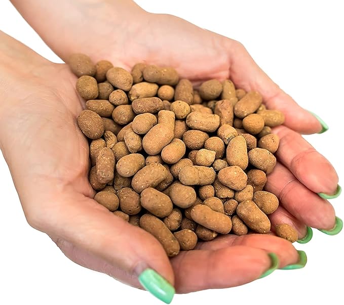 Gardenera Expanded Clay Pebbles for Plants – 4mm-16mm LECA Balls | 100% Natural Hydroton Clay for Drainage, Hydroponics, Aquaponics, Terrariums, Orchids & Indoor Plant Growing Medium - 1 Quart