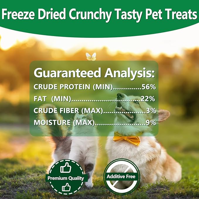 JADINGSFRM Freeze Dried Duck Liver Dog & Cat Treats, High Protein Single Ingredient, All Nature Raw, Grain Free, Gluten Free, Dog Treats for Training and Food Topper 8.8 Oz