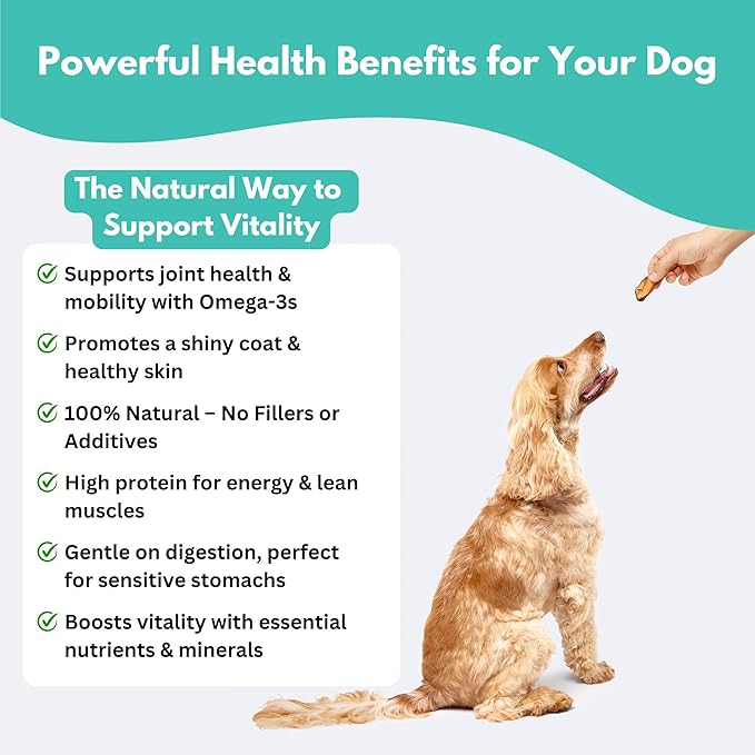 ALFIE'S TREATOS Green Lipped Mussels for Dogs & Cats (5.3 oz, 2x2.65 oz), Value Bundle, Air-Dried Dog Treats, Natural Supplement & Omega-3 Food Topper, Single Ingredient, Freeze-Dried Alternative