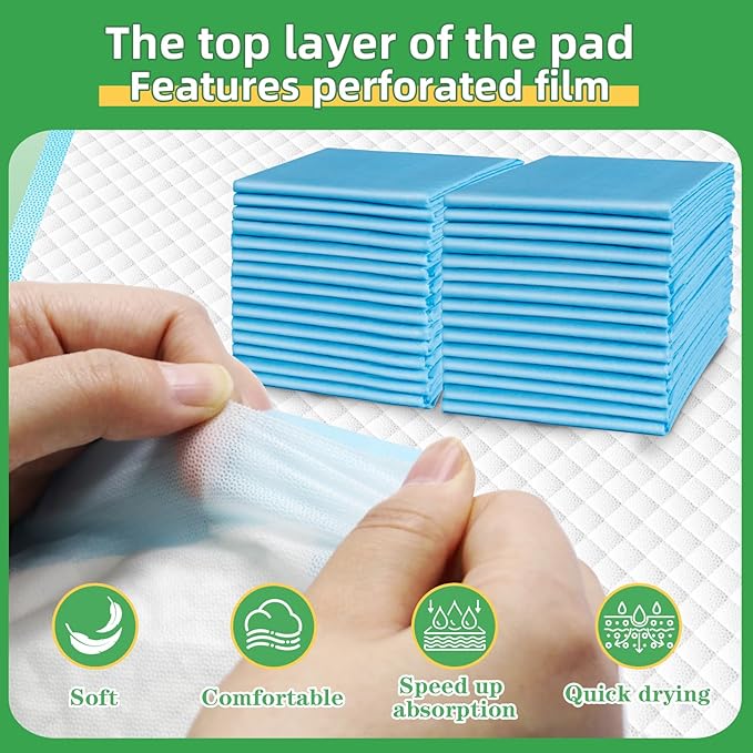 Dog Pads Extra Large 30"x36", 30-Count XXL Puppy Pads, Super Absorbent Pee Pads for Dogs, Disposable Bed Pads for Doggies, Puppies, Thicker X-Large Incontinence Pads for Dogs, Cats, Rabbits