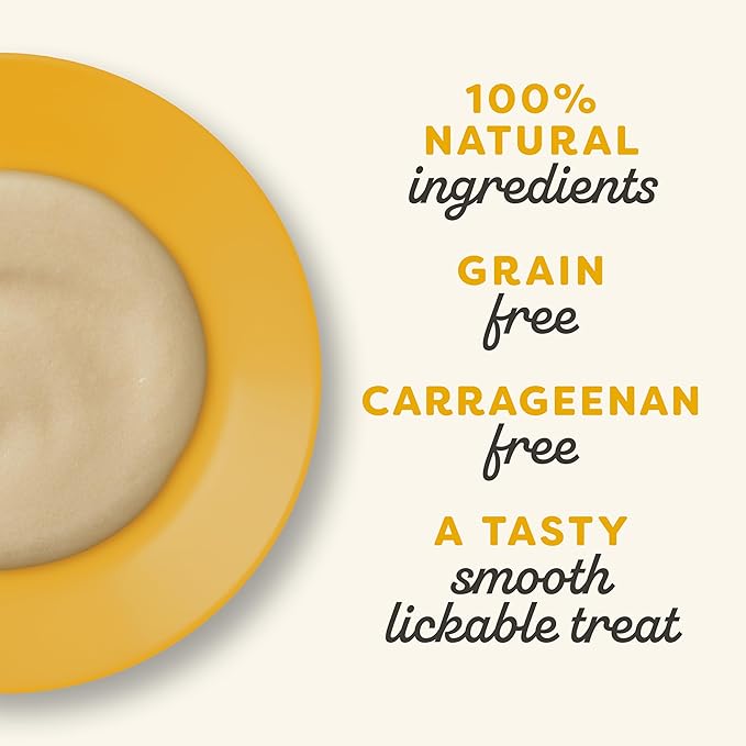 Applaws Lickable Cat Treats, Natural Grain-Free Purée, Limited Ingredient, Chicken Squeeze Up Cat Treats (60 x 0.5 oz Sachets)