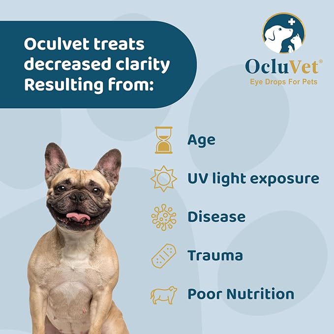 Eye Drops for Pets | Clinically Studied Antioxidants for Pets with Cataracts | Made in The USA | Includes 2% N-Acetyl-L-Carnosine (NAC) | 16mL