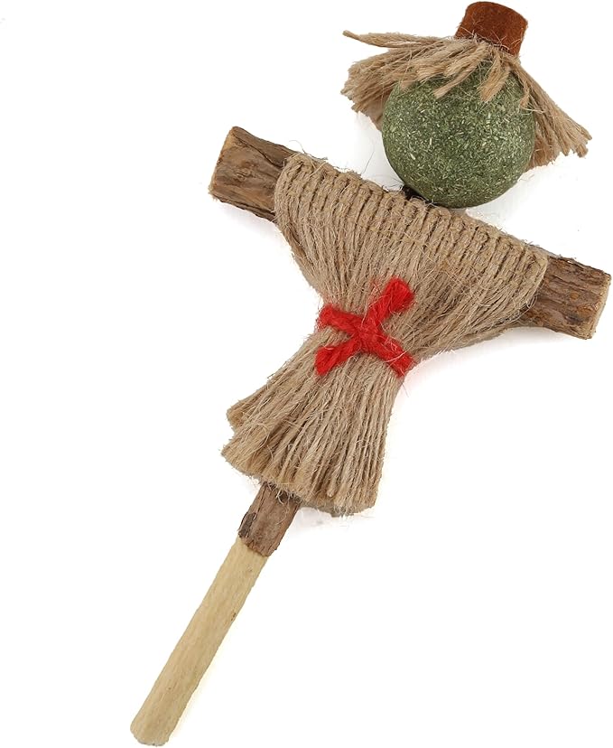 Catnip Toy for Indoor Cats Silvervine Sticks Scarecrow