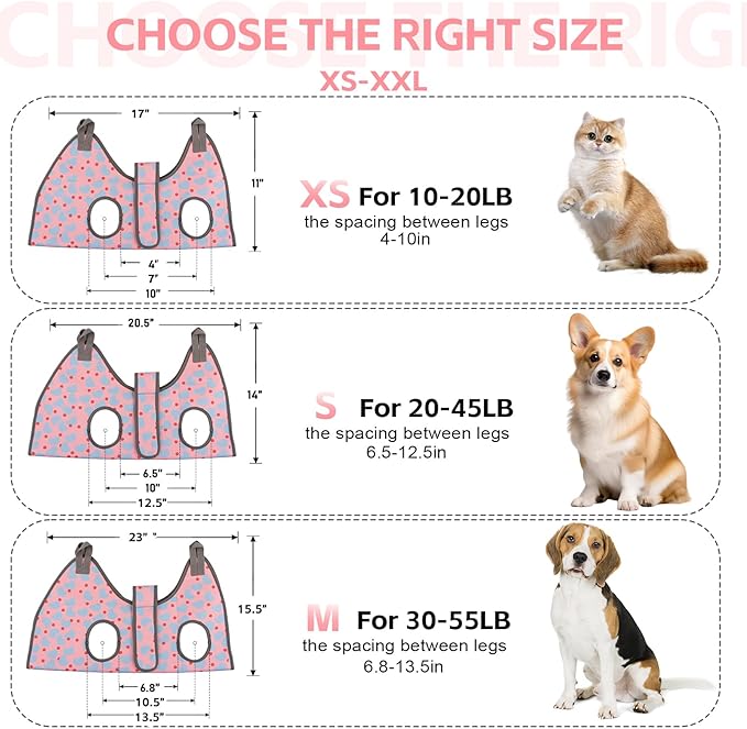 Dog Grooming Hammock for Small Dogs & Cats, Dog Grooming Harness for Nail Trimming, Pet Grooming Sling Helper with Nail Clippers/Nail Trimmers