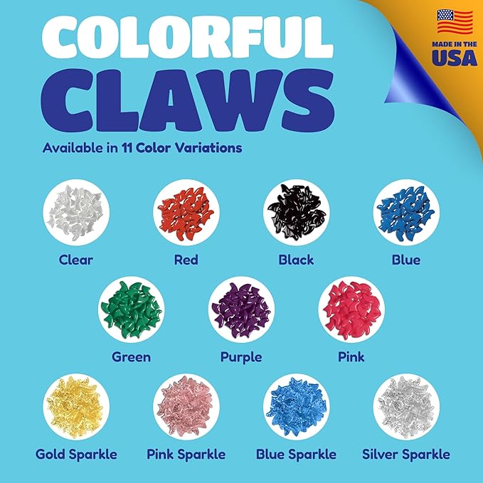 Soft Claws Cat Nail Caps for Medium Cats – (40 Caps, Clear) - Made in USA - Veterinarian-Developed | Protects Furniture & Skin - Easy to Apply, Long-Lasting Anti-Scratch Soft Cat Claw Covers