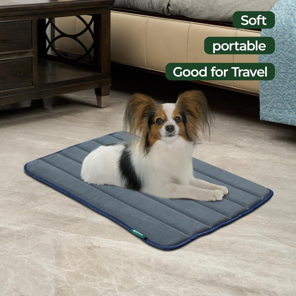 BALANCE Dog Crate Pad, Dog Foam Crate Mat Kennel Pad, Washable Water-Resistant Pet Bed Flat Dogs Cage Mat for Medium Dogs
