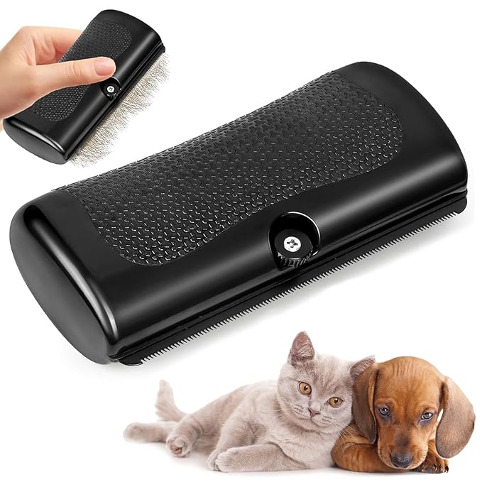 2025 Upgrade Deshedting Dog Brush & Cat Brush - Dog Undercoat Brushs with Comfort Grip, Pet Hair Removal Tool for Shedding - Fits Short Hair Pets (4 Inches)