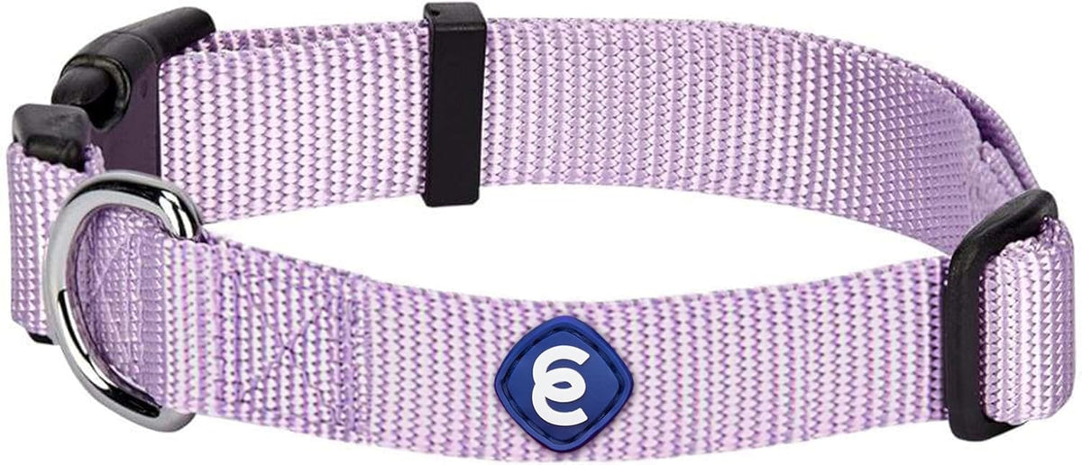Blueberry Pet Essentials Lavender Dog Collar for Large Dogs | Adjustable Classic Nylon Dog Collars | Comfortable Dog Collar | Stylish Dog Collar for Pet Lovers | 18-26'' Neck