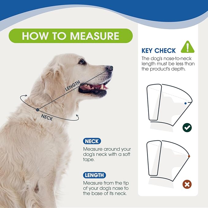 Dog Cone Collar After Surgery for Medium Dogs, Adjustable Soft Recovery Cone for Dogs to Stop Licking Biting, Comfortable Pet Elizabethan Alternative for Wound Healing