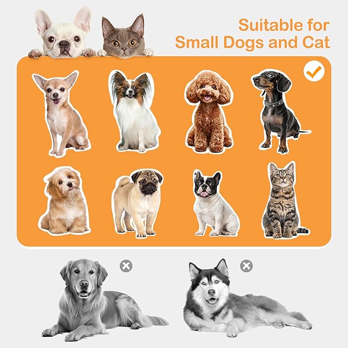 Pet Stairs Ramp Doggie Stairs with Seat,Extra Wide Seat Mate Chair Ramps Puppy for High Bed Couch Office,Non Slip Dachshunds Ladder,Pet Step for Small Dogs,Cat Ladder Grey(Hold Up to 100 lbs)