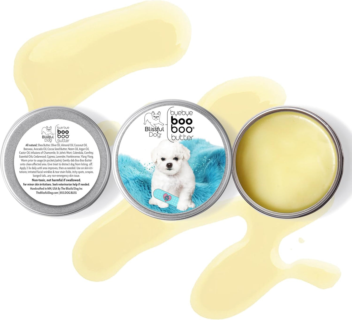 The Blissful Dog Bichon Frise Boo Boo Butter, 2-Ounce