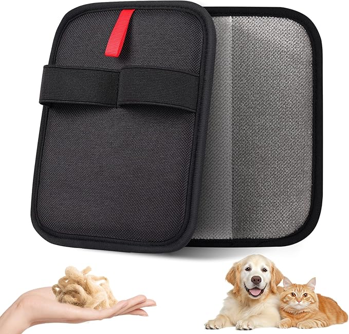 Pet Hair Remover, Electrostatic Pet Hair Removal Gloves, Reusable Cat & Dog Hair Remover for Couch, Furniture, Carpet, Curtain, Upgraded Animal Fur Removal Tool, Cat Grooming Gloves-1 PCS