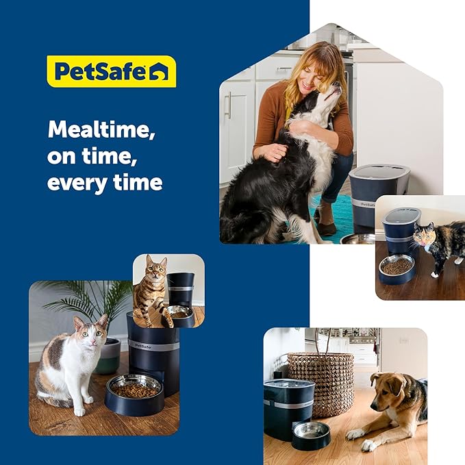 PetSafe Smart Feed - Electronic Pet Feeder for Cats & Dogs - 6L/24 Cup Capacity - Programmable Mealtimes - Alexa, Apple & Android Compatible - Backup Batteries Ensure Meal Delivery During Power Outage