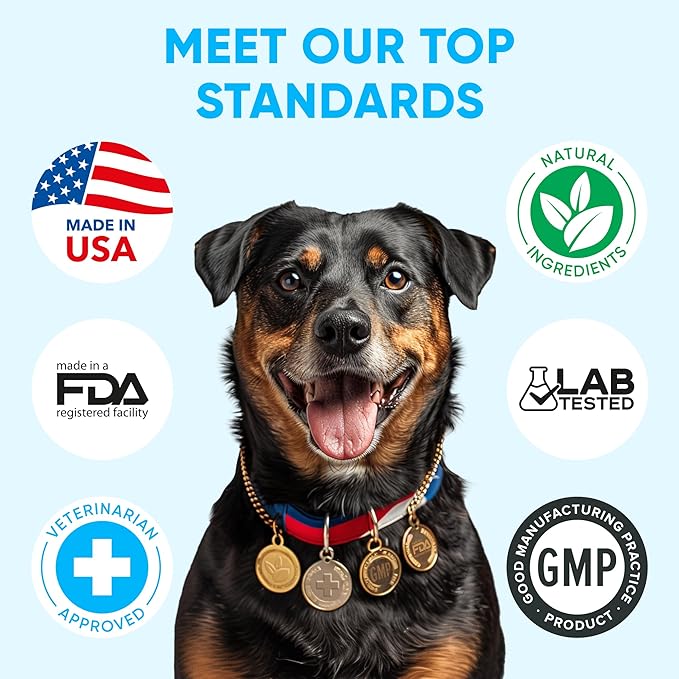 Chewable Flea and Tick Prevention for Dogs - 120 Soft Chews Made in USA - Oral Flea and Tick Control Pills for Small, Medium, Large Dogs and Puppies - Skin and Coat Supplement Treats for All Breeds