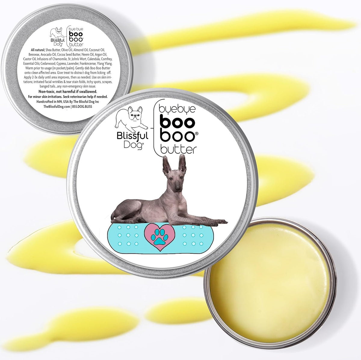 The Blissful Dog Xoloitzcuintli Boo Boo Butter, 8-Ounce