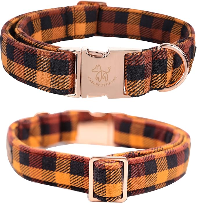 Elegant little tail Dog Collar with Bow, Bowtie Dog Collar, Adjustable Fall Dog Collars for Small Medium Large Dogs