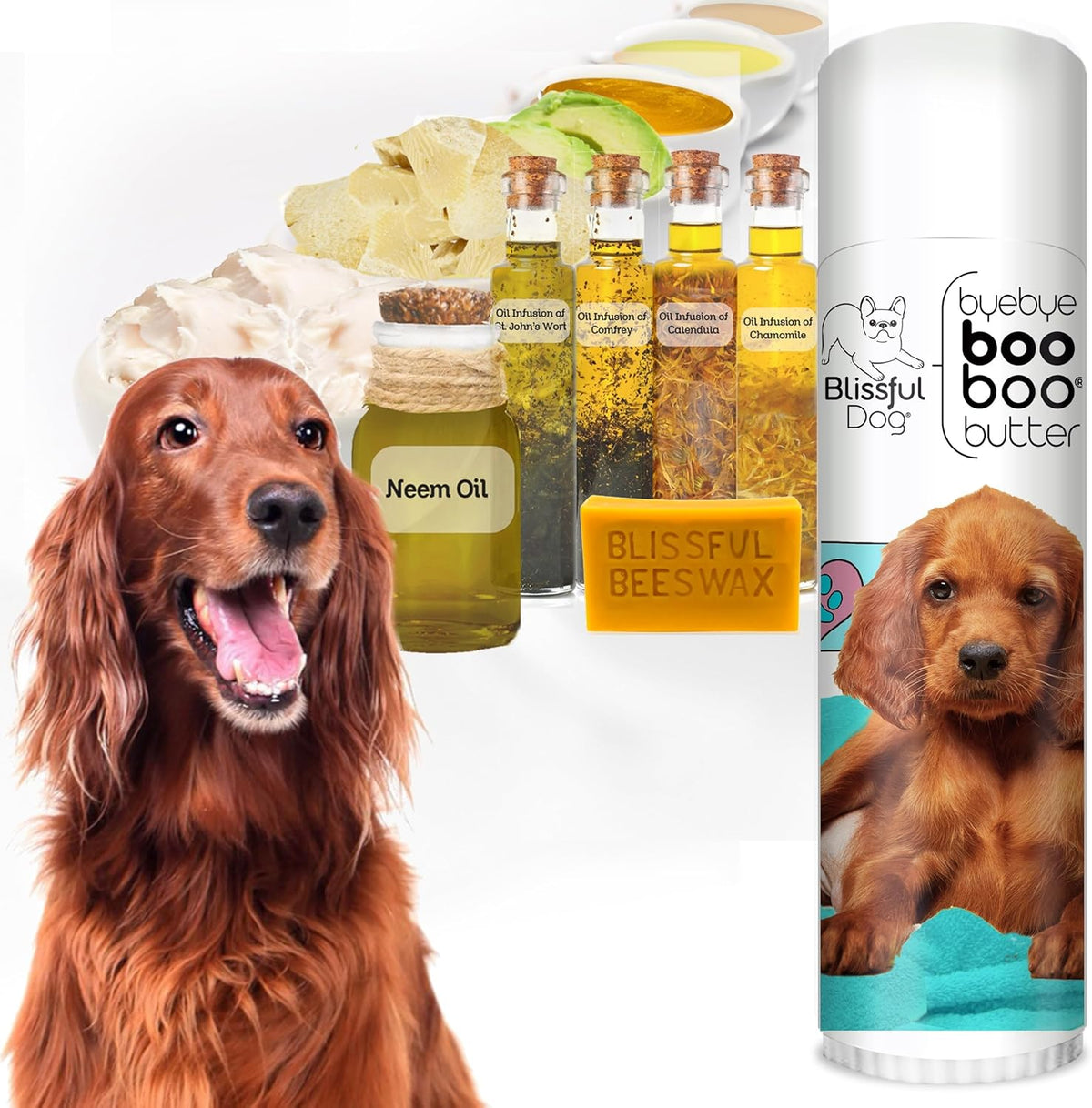 The Blissful Dog Irish Setter Boo Boo Butter, 0.50 Ounce
