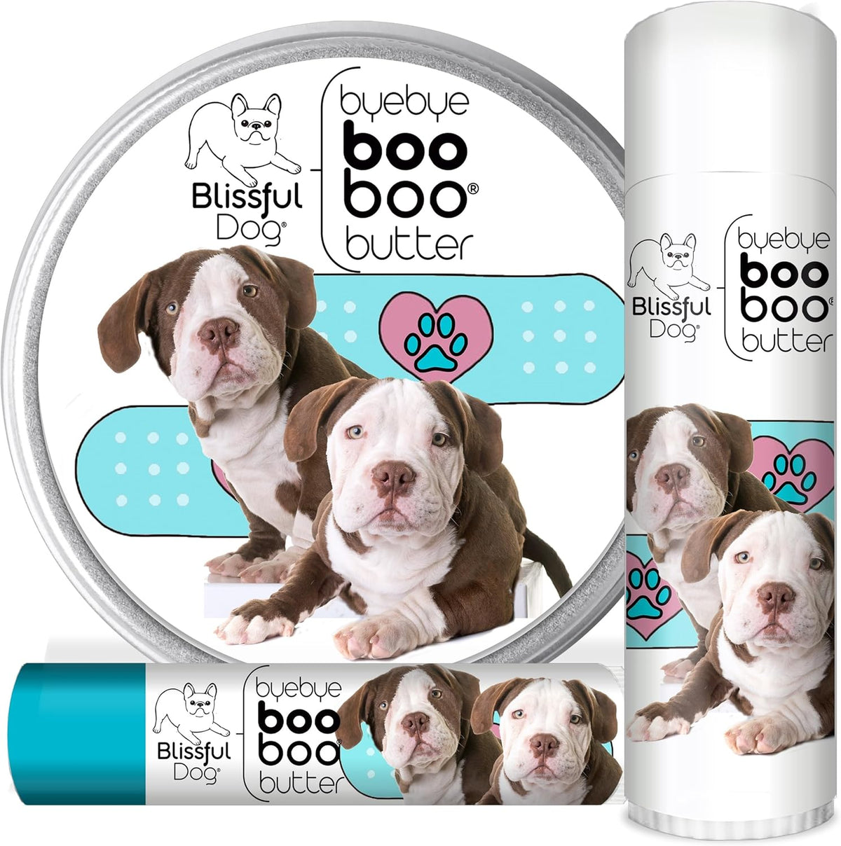 The Blissful Dog 1 oz TIN American Bulldog Booboo Butter