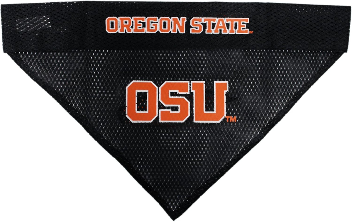 Pets First Collegiate Pet Accessories, Reversible Bandana, Oregon State Beavers, Small/Medium