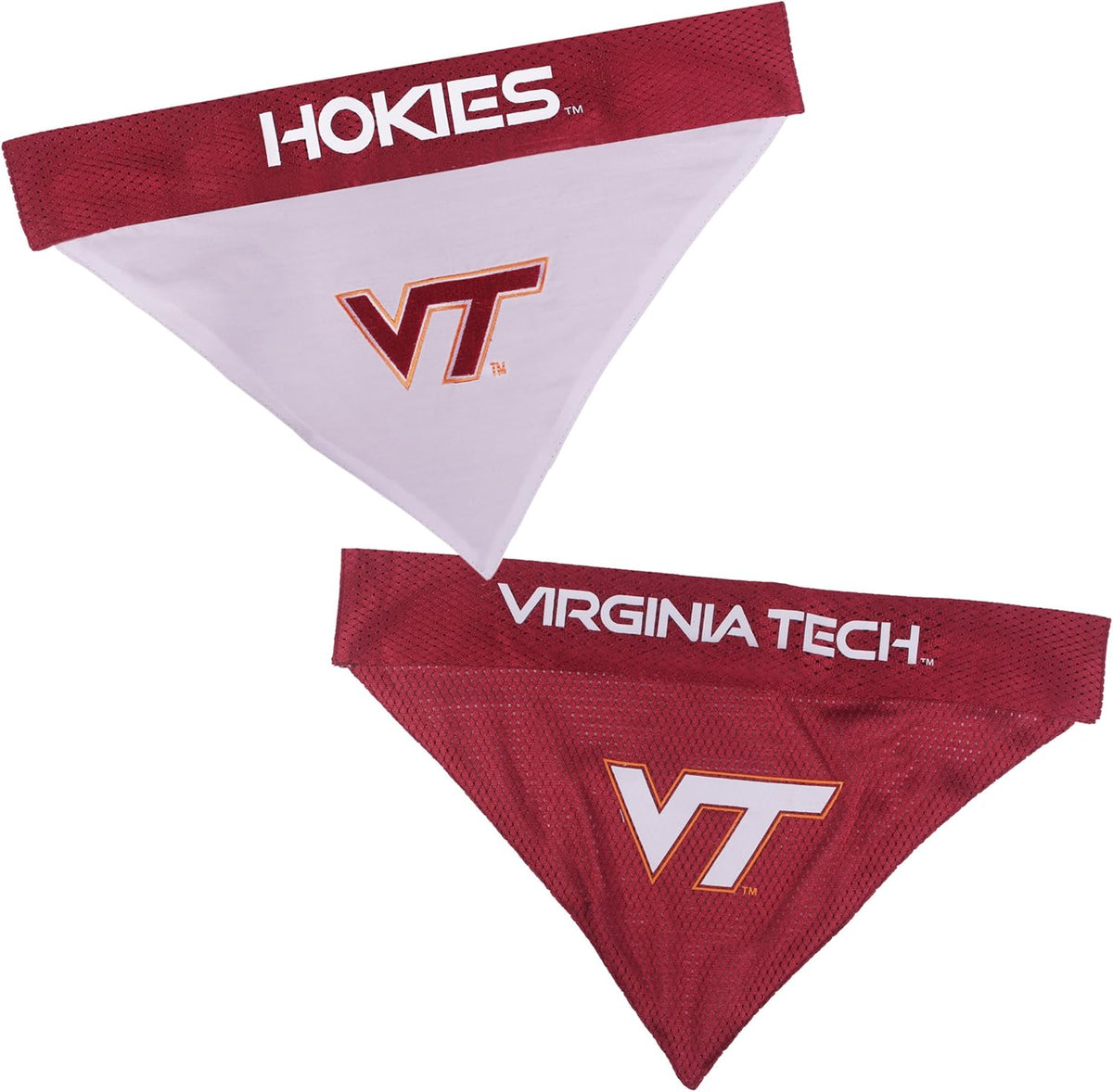 Pets First Collegiate Pet Accessories, Reversible Bandana, Virginia Tech Hokies, Large/X-Large