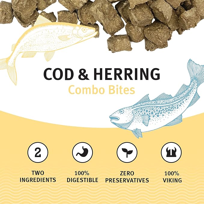 Icelandic+ Cod & Herring Combo Bites Dog Treat 3.0-oz Bag