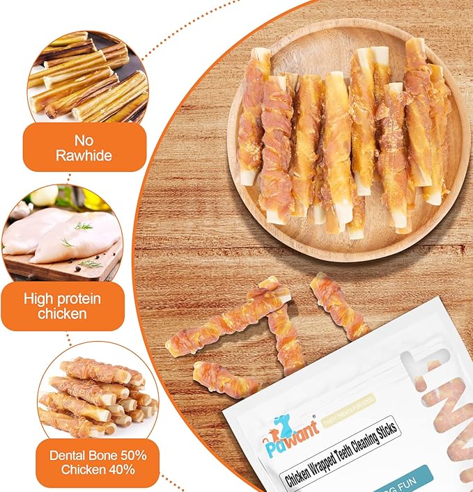 Dog Treats Biscuits Chicken and Teeth Cleaning Sticks Puppy Training Treats 0.5lb/227g