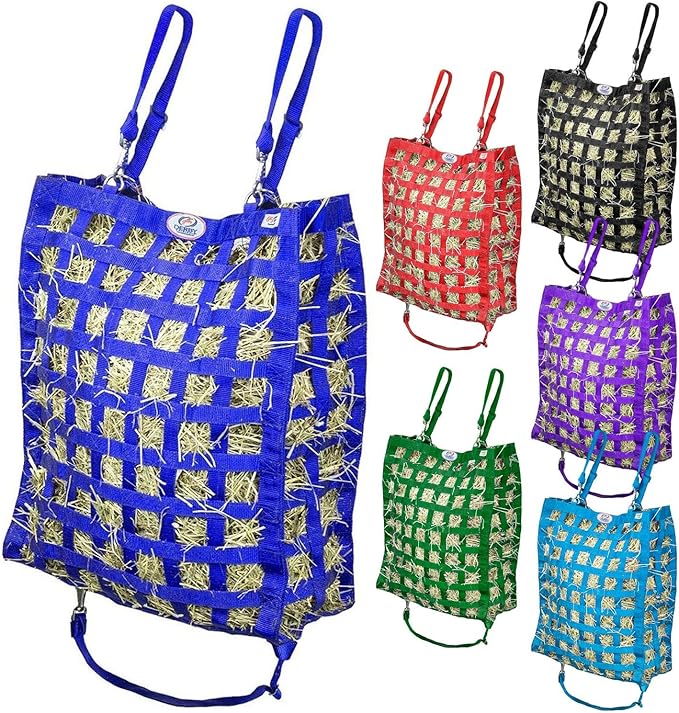 Derby Originals Superior Slow Feeder Horse Hay Bag with Super Tough Bottom and 1 Year Warranty