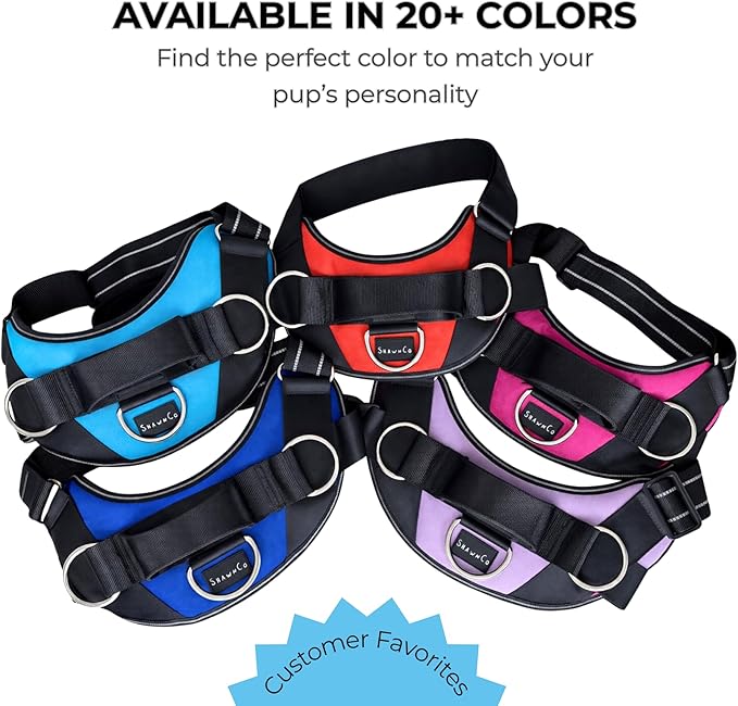 ShawnCo Essential Dog Harness, No-Pull Pet Vest with 3 Leash Clips, No Choke, Reflective, Adjustable and Padded, for Easy Walking and Training for Small, Medium and Large Dogs (Military Camo, L)