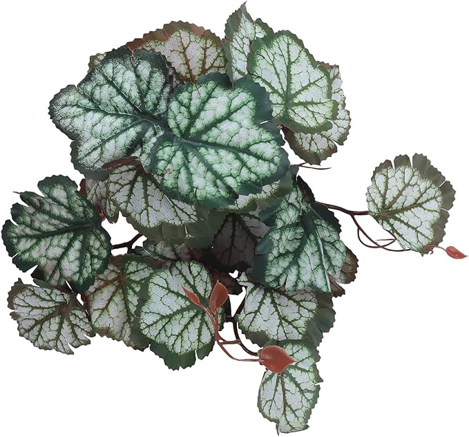 IBWell Fake Reptile Plants for Terrarium, Turtle Tank Decor with Suction Cup