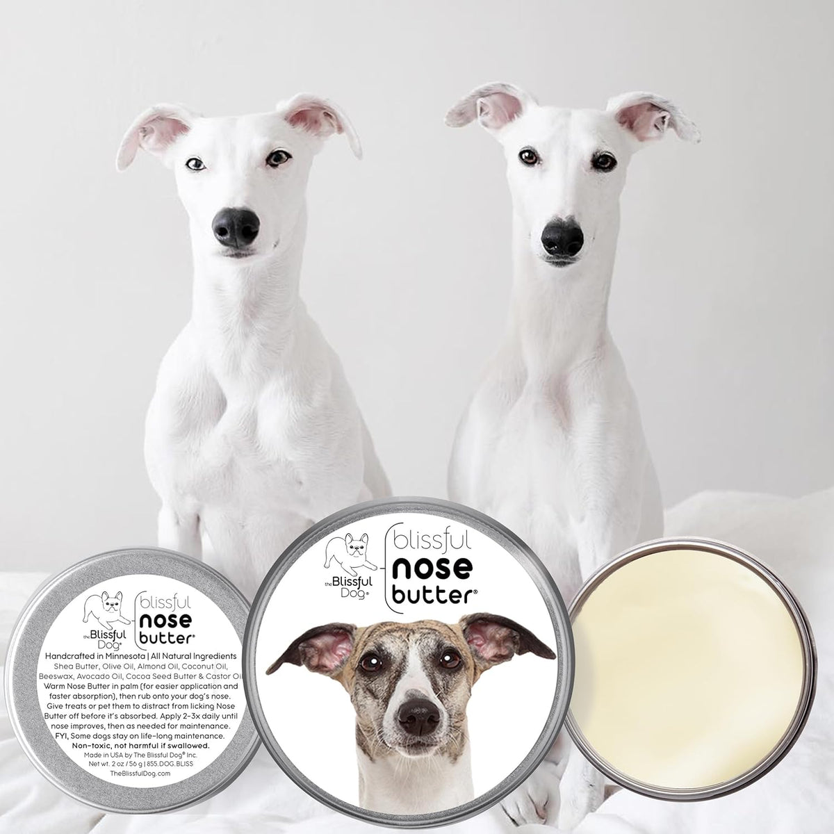 The Blissful Dog Whippet Unscented Nose Butter, 16oz