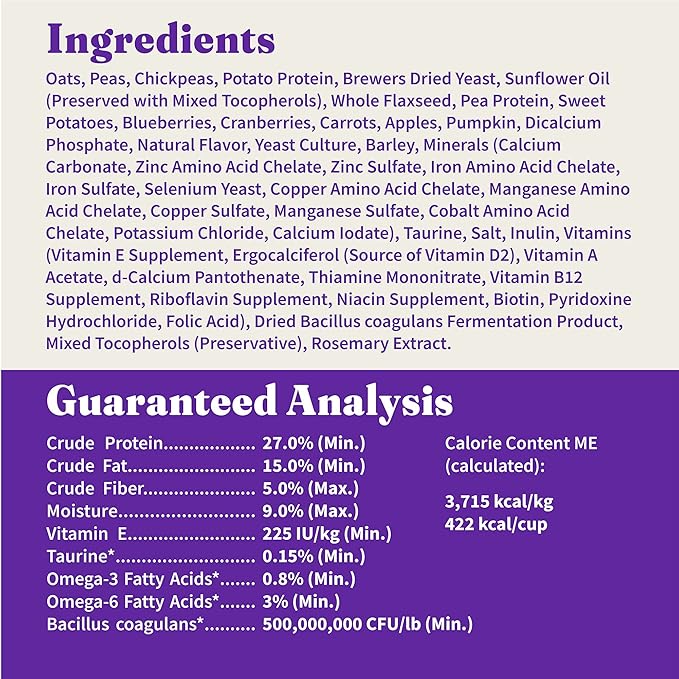 Halo Holistic Adult Dog Vegan Plant-Based Recipe with Superfoods 3.5 lb Bag