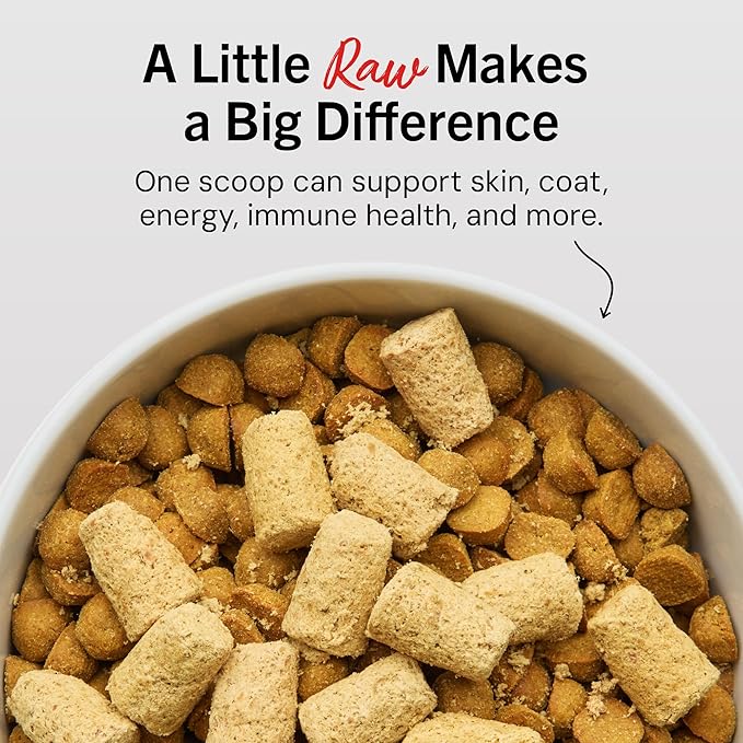 Stella & Chewy's Freeze-Dried Raw Surf & Turf Meal Mixers - Dog Food Topper and Mixer - Made with 95% Grass-Fed Beef & Wild-Caught Salmon - Perfect for Picky Eaters - Grain-Free - 18 oz