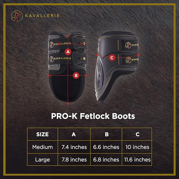 Kavallerie PRO-K Soft No Turn Bell Boots Ultimate Hoof Protection, with Anti-Spin Fastening System, Durable & Prevents Overreaching